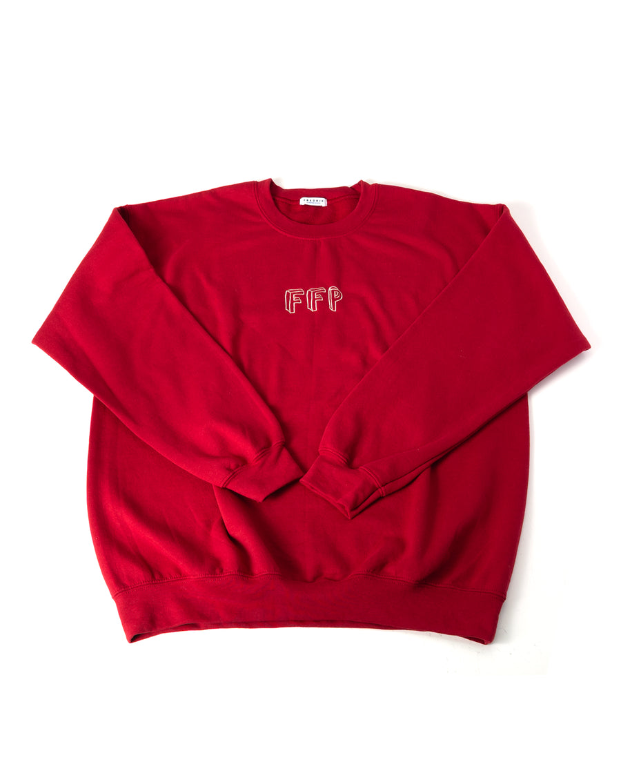 8.0oz Crewneck Sweatshirt - Cardinal red